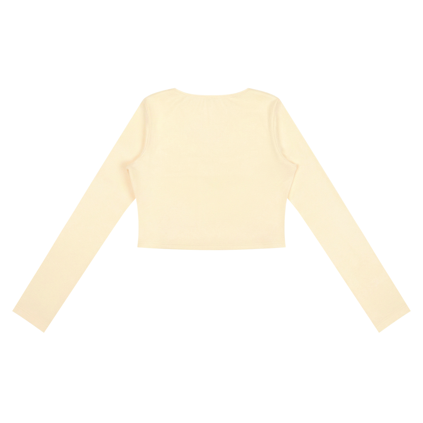 Women's Ruched Long Sleeve Crop T-Shirt