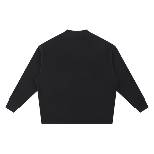 Knitted Round Neck Oversize Sweatshirt