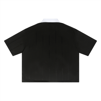 Sureru Oversized Cropped Performance Polo – Lightweight Summer Essential