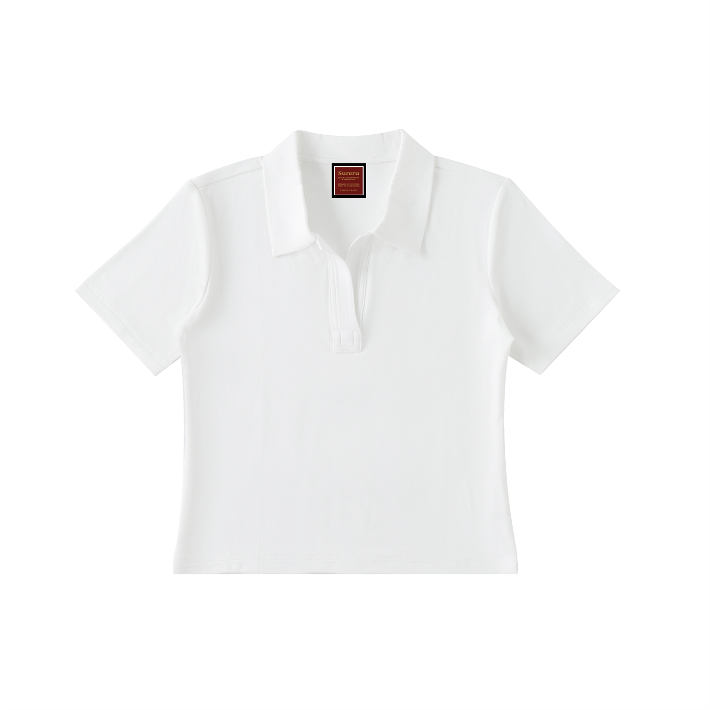 Bodycon Short Sleeve Polo Shirt