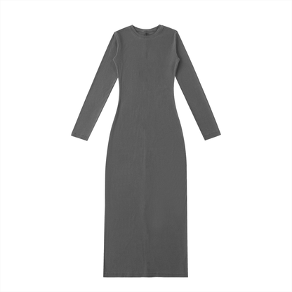 Dyed Washed Slit Maxi Dress