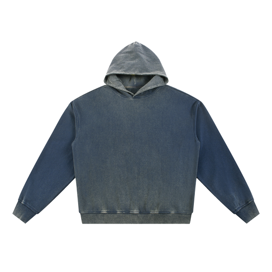 Vintage Washed Gradient Fleece Hoodie