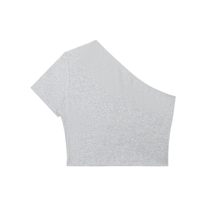 Women's One-Shoulder Crop T-Shirt