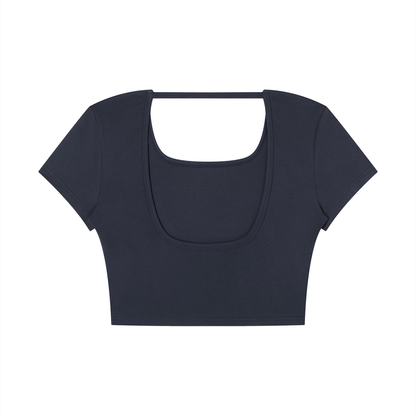 Women's Square Neck Crop T-Shirt