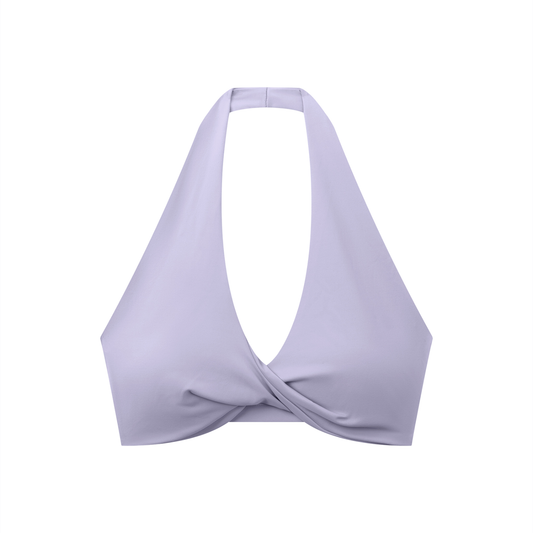 Women's Pleated Halter Sports Bra