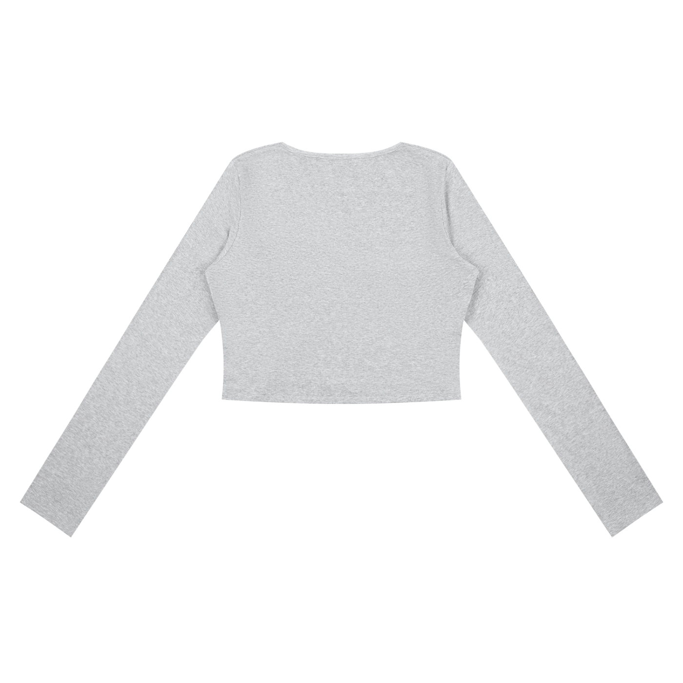 Women's Ruched Long Sleeve Crop T-Shirt