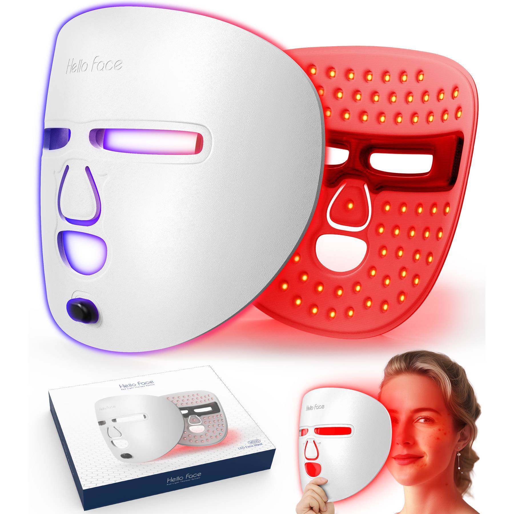 Sureru LED Light Therapy Face Mask – Red, Blue & Infrared Rejuvenation - Sureru