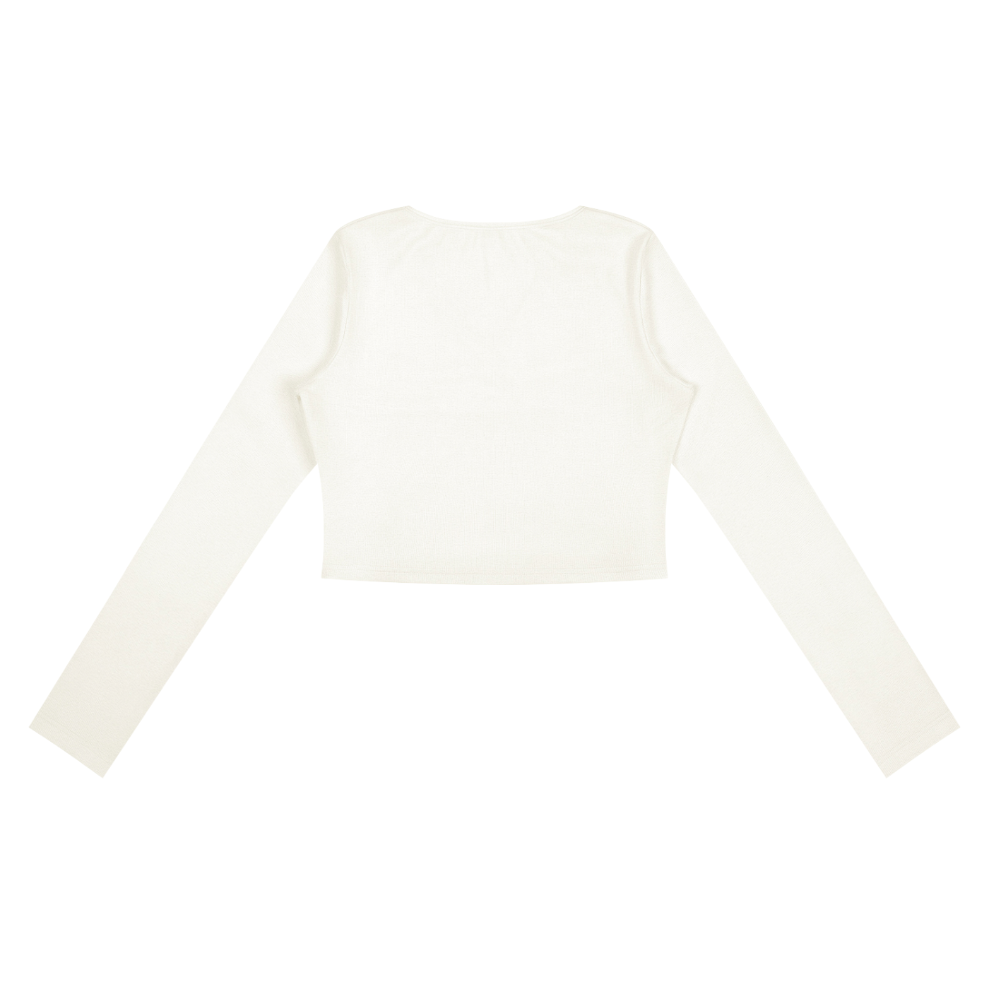 Women's Ruched Long Sleeve Crop T-Shirt