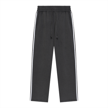 Snow Washed Contrast Tape Sweatpants