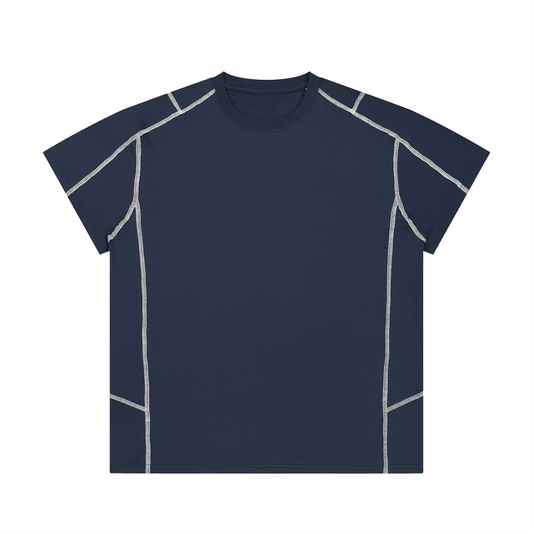 Unisex Contrast Stitch  Regular Fit T-Shirt