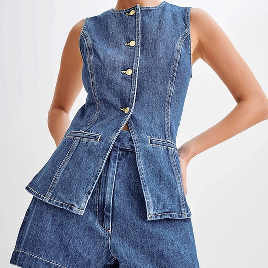 Women’s 2-Piece Casual Set (Top + Shorts) - Sureru