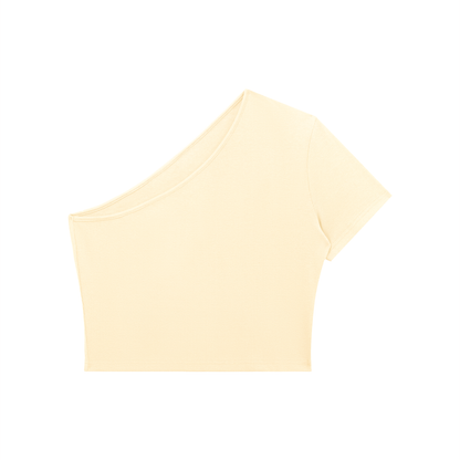 Women's One-Shoulder Crop T-Shirt