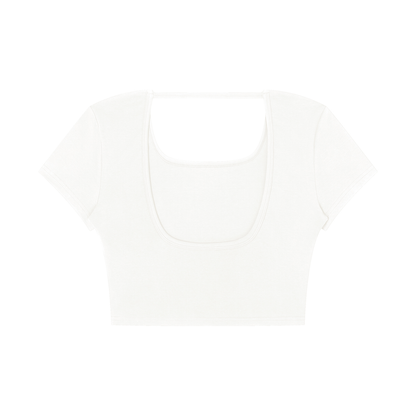Women's Square Neck Crop T-Shirt