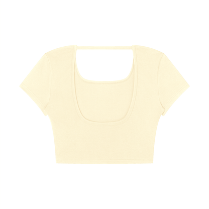 Women's Square Neck Crop T-Shirt