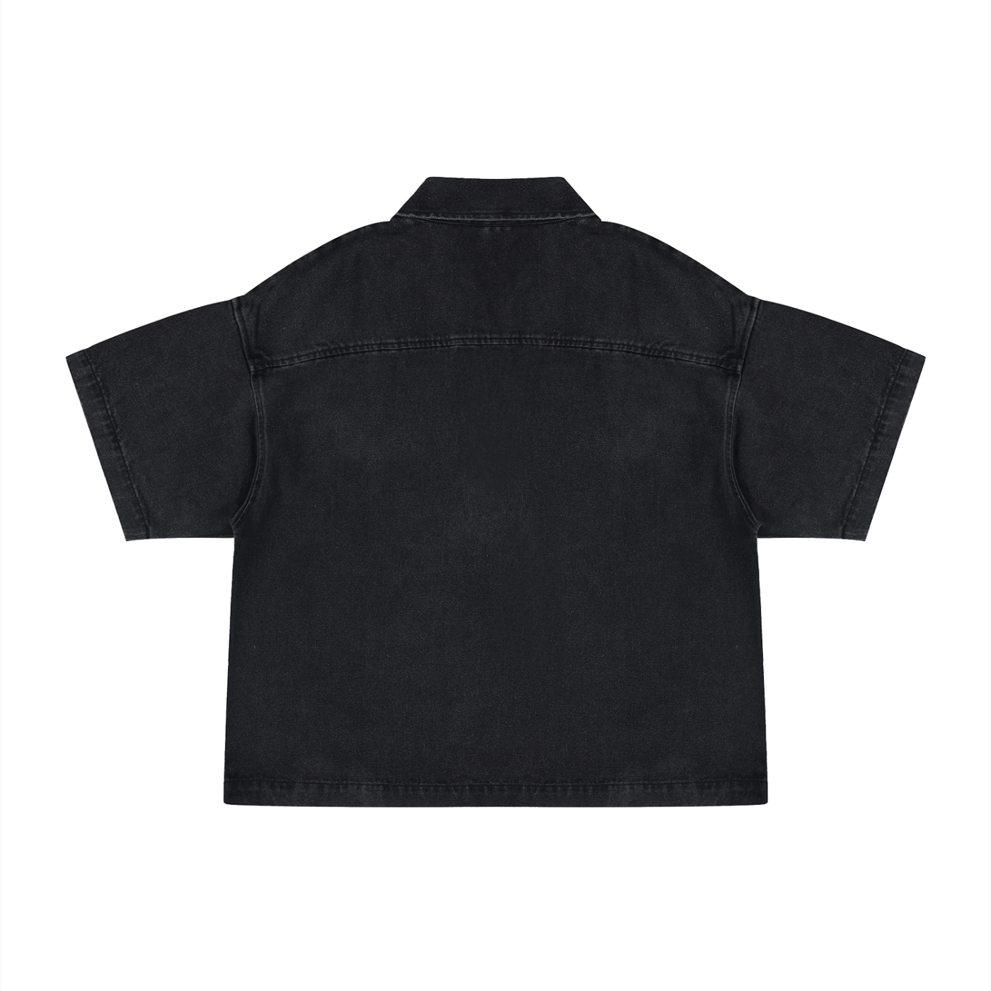 Sureru Vintage Washed Cropped Denim Jacket – Oversized Streetwear Layer
