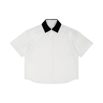 Sureru Lightweight Cropped Button Shirt – Relaxed Summer Essential