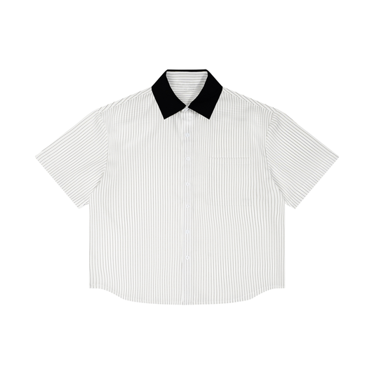 Sureru Lightweight Cropped Button Shirt – Relaxed Summer Essential