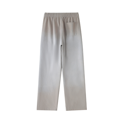 Vintage Washed Gradient Straight-Leg Sweatpants