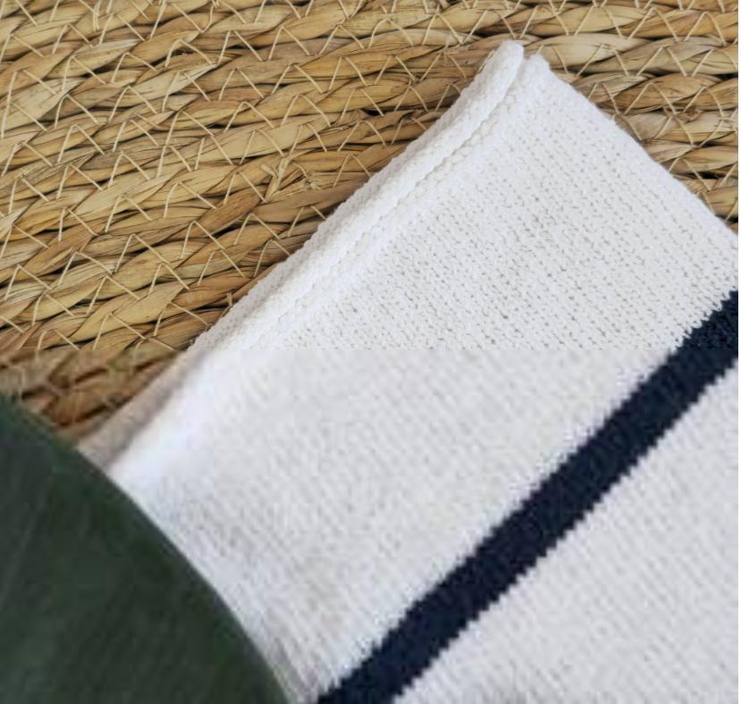 Women's 2025 Spring Summer Casual Fold-Down Short Sleeve Fashion Button Knitted Cardigan Sweater Navy Striped Sleeve Knitted Cardigan - Sureru