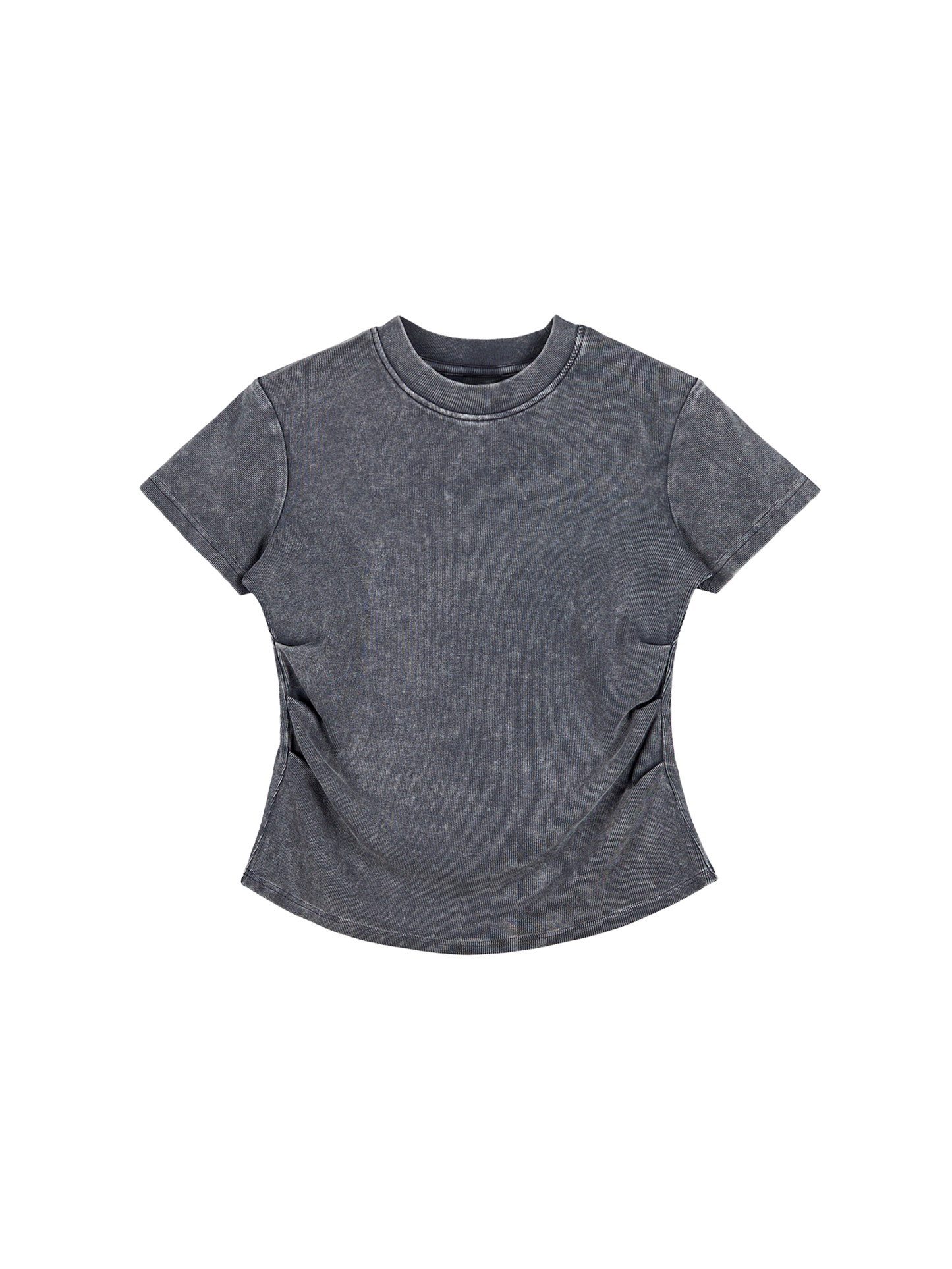 Vintage Washed Bodycon Cotton T-Shirt