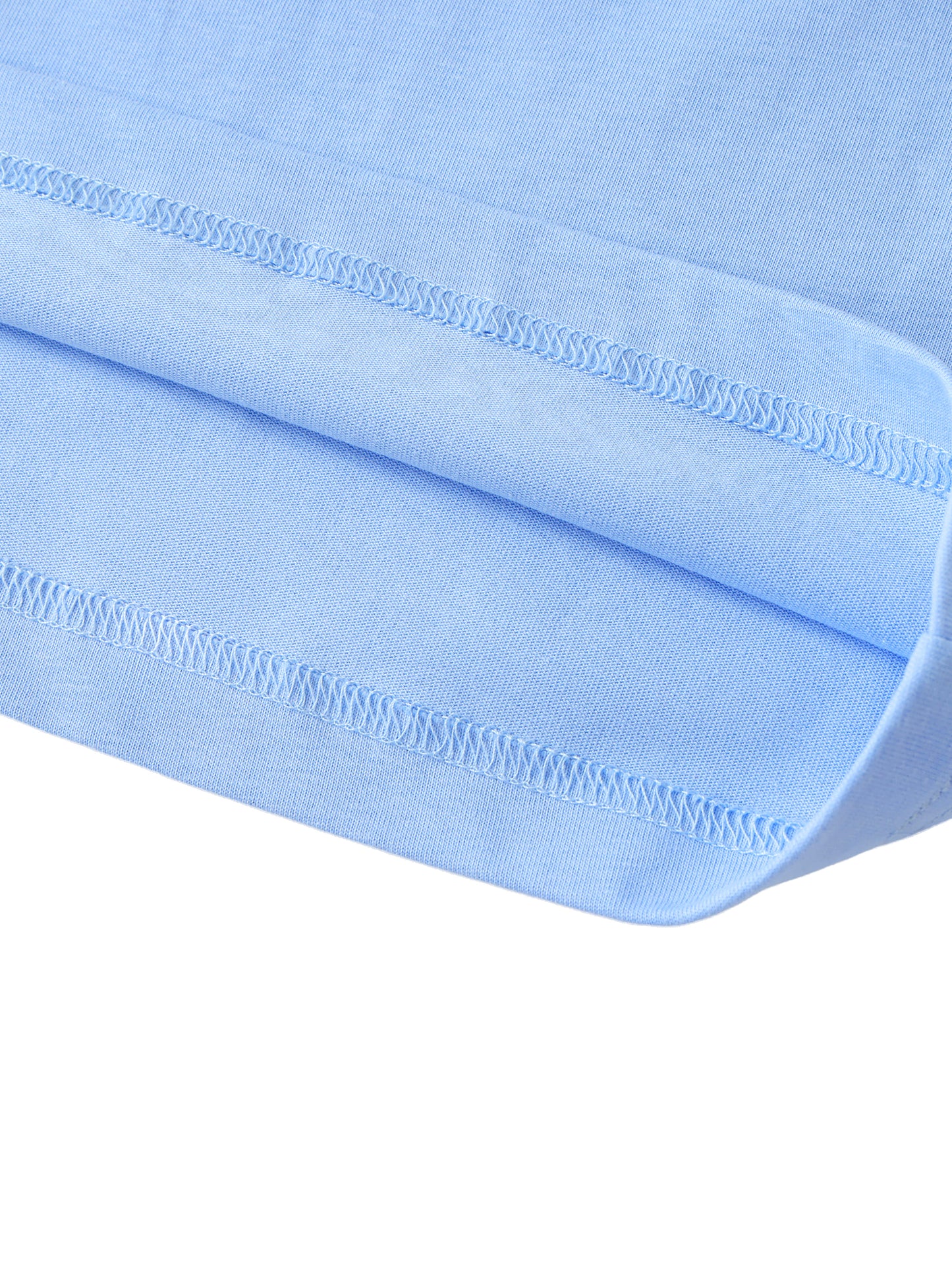 Contrast Tape Crewneck Cotton T-Shirt