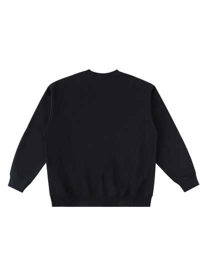 Oversized Crewneck Taped Sweatshirt