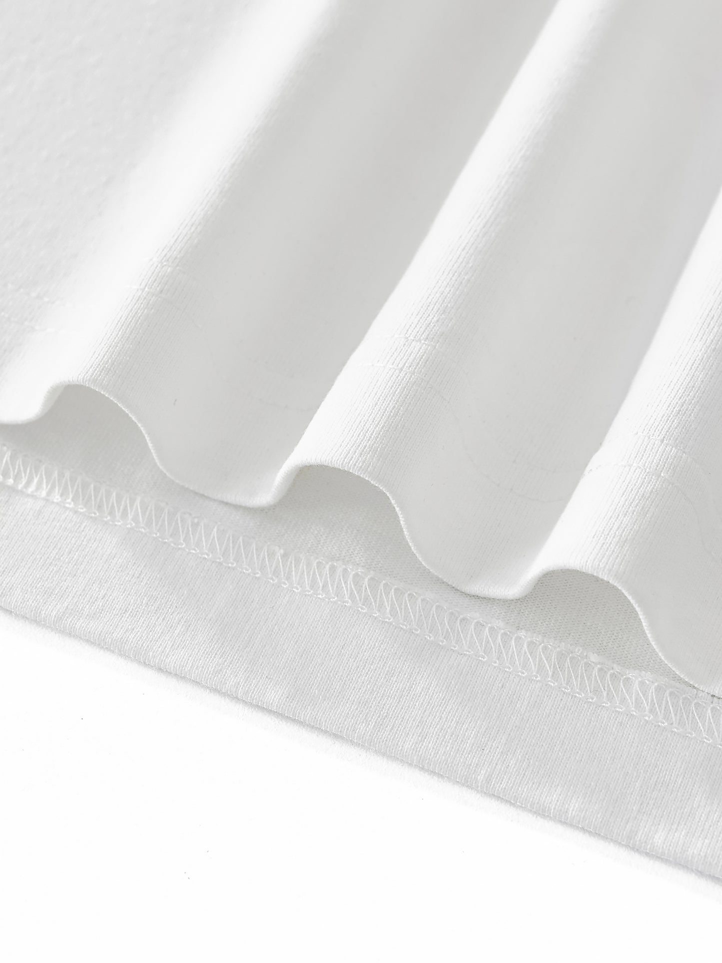 Layered Contrast Sleeve Cotton T-Shirt