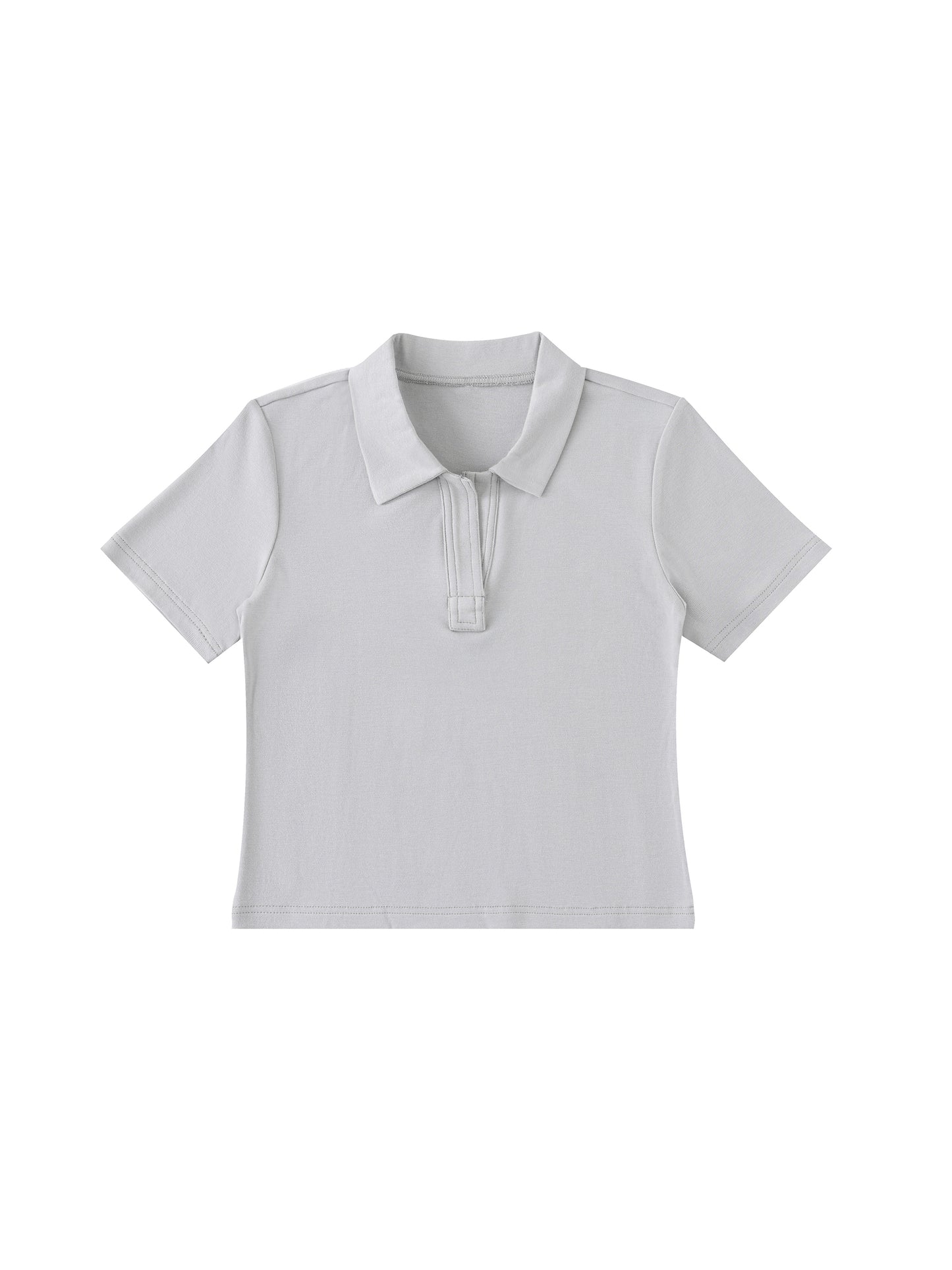 Bodycon Short Sleeve Polo Shirt
