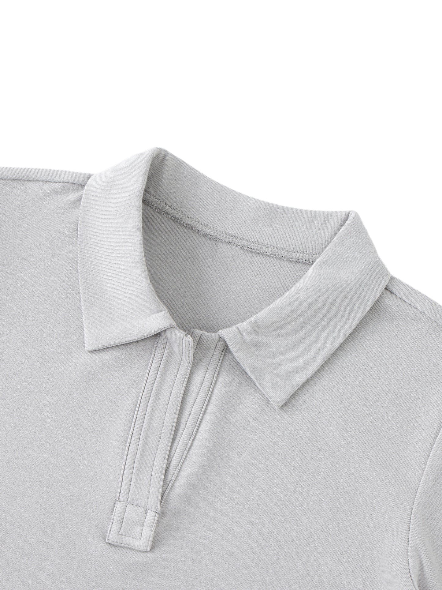 Bodycon Short Sleeve Polo Shirt