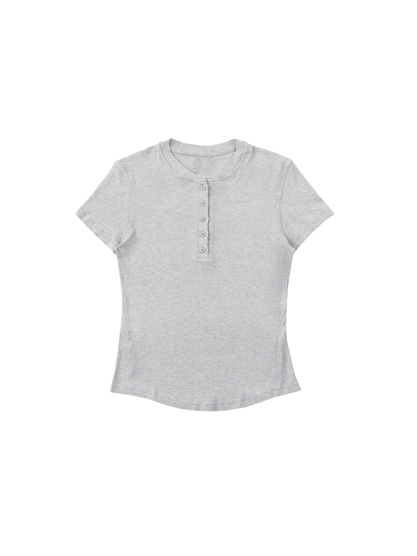 Modal Bodycon Henley Shirt
