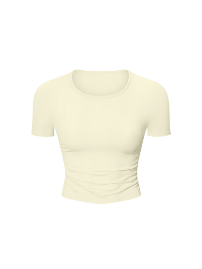 Ruched Bodycon Crop Top