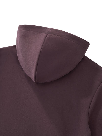 Essential Cropped Zip-Up Hoodie