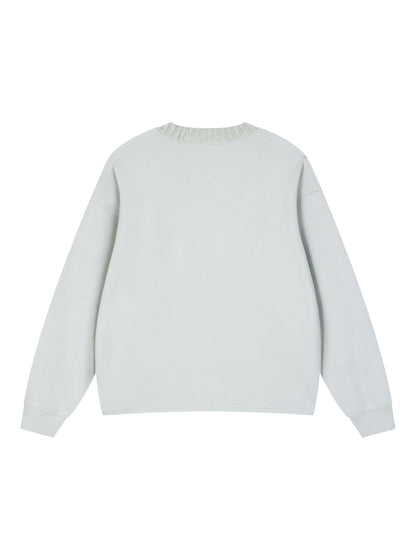 Knitted Round Neck Oversize Sweatshirt
