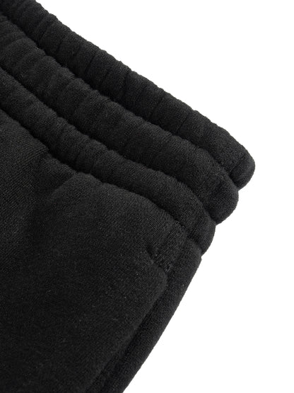 Fleece Drawstring Straight-Leg Sweatpants
