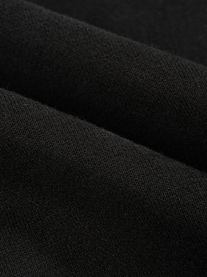 Fleece Drawstring Straight-Leg Sweatpants