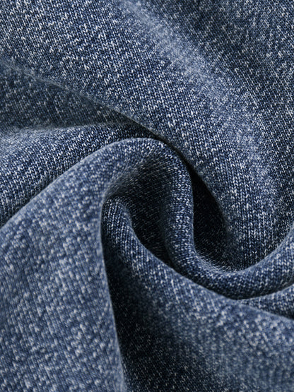 Snow Wash Oversized Zip-Up Hoodie