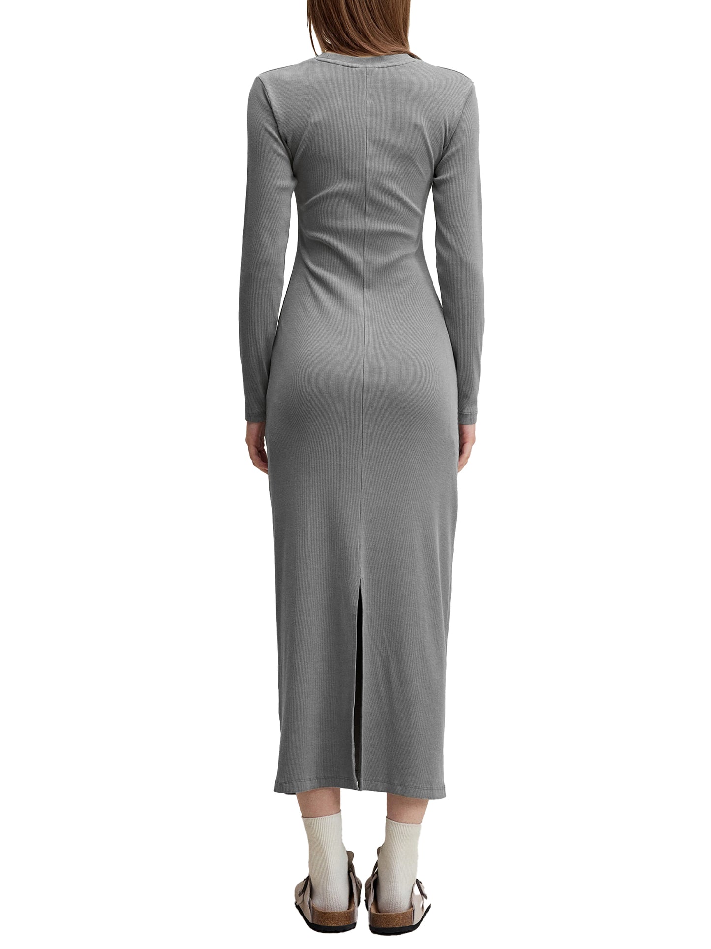 Dyed Washed Slit Maxi Dress