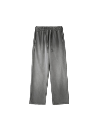 Vintage Washed Gradient Straight-Leg Sweatpants