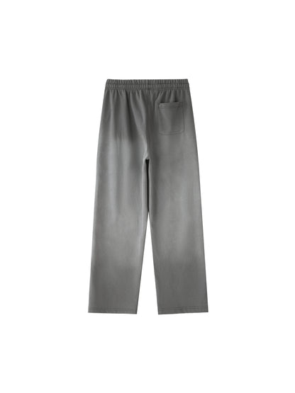 Vintage Washed Gradient Straight-Leg Sweatpants