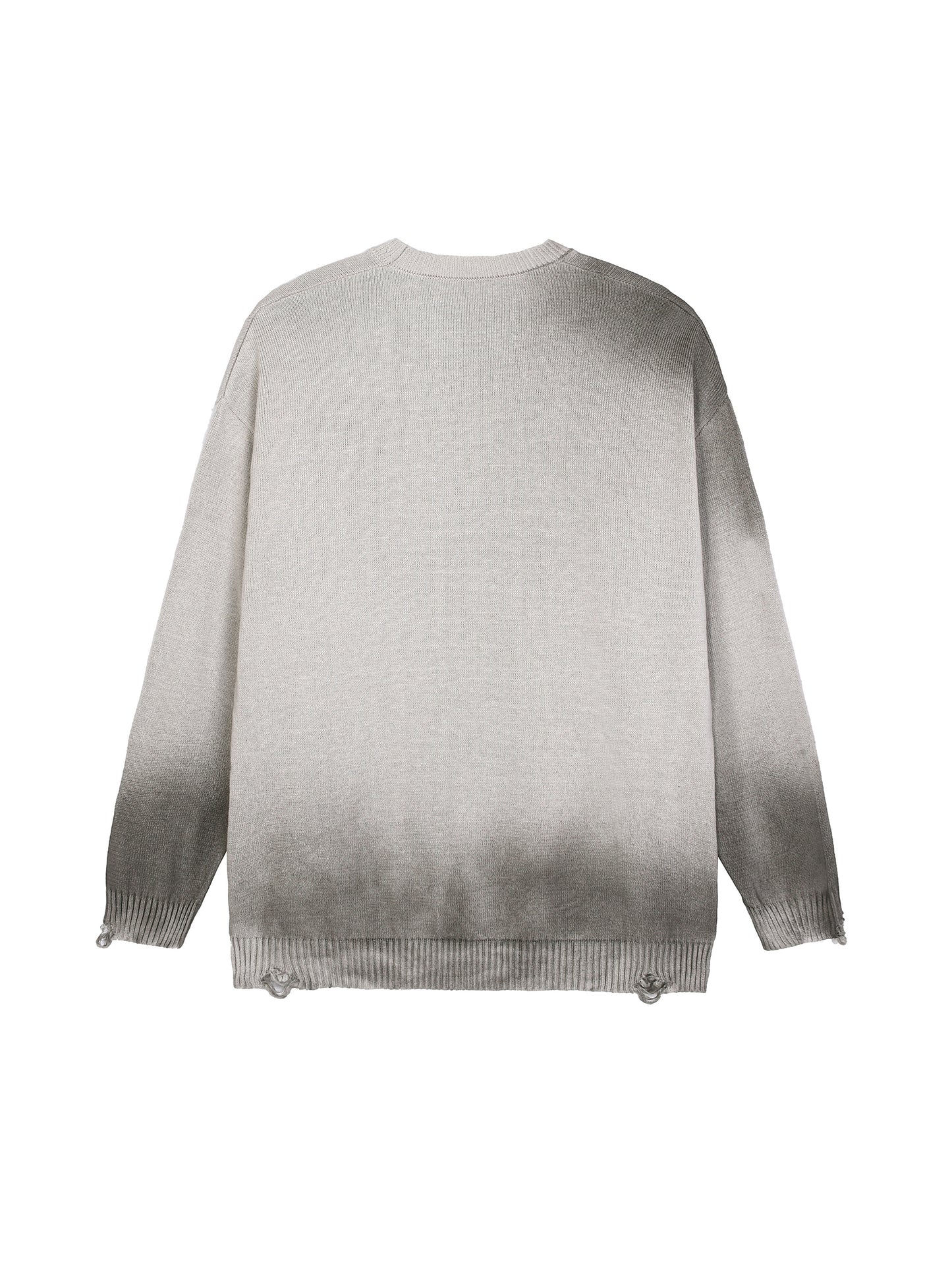 Sun Fade Distressed Ripped Crewneck sweater