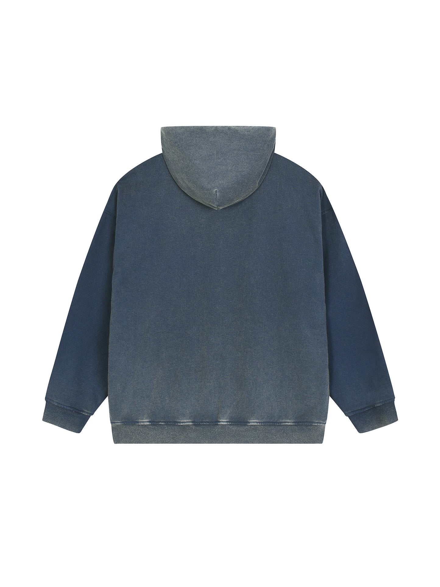 Vintage Washed Gradient Fleece Hoodie