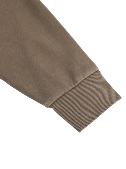 Snow Washed Tape Raw Edge Hoodie