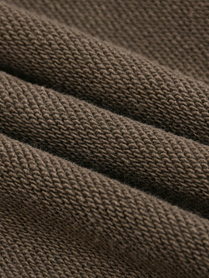 Snow Washed Tape Raw Edge Hoodie