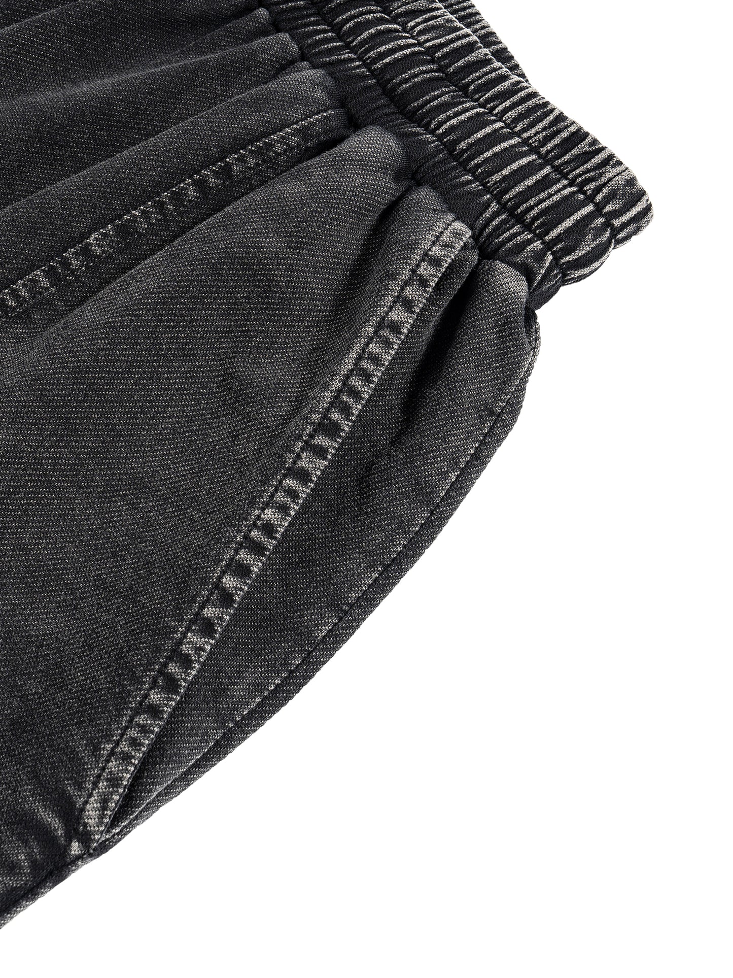 Snow Wash Drawstring Cotton Pants