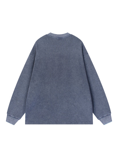 Mineral Wash Waffle Oversized T-Shirt
