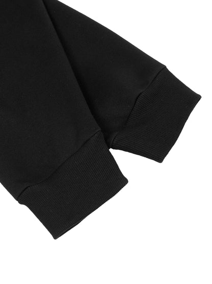 Contrast Plaid Boxy Zip Hoodie