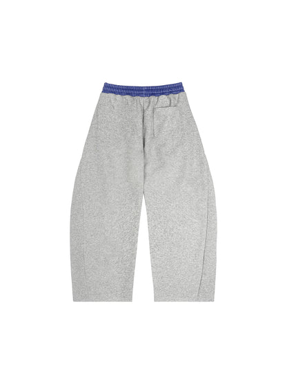 Plaid Waistband Barrel Sweatpants