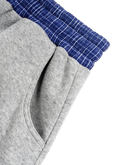Plaid Waistband Barrel Sweatpants