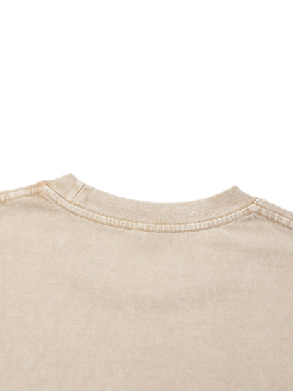 Mineral Wash Boxy Cotton T-Shirt