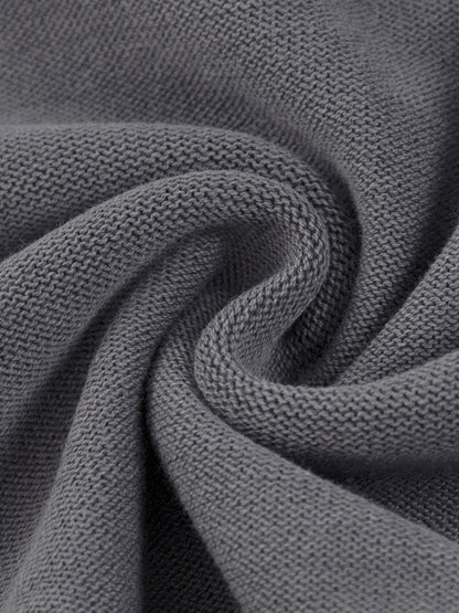 Mineral Wash Balloon Sleeve Cropped Sweater